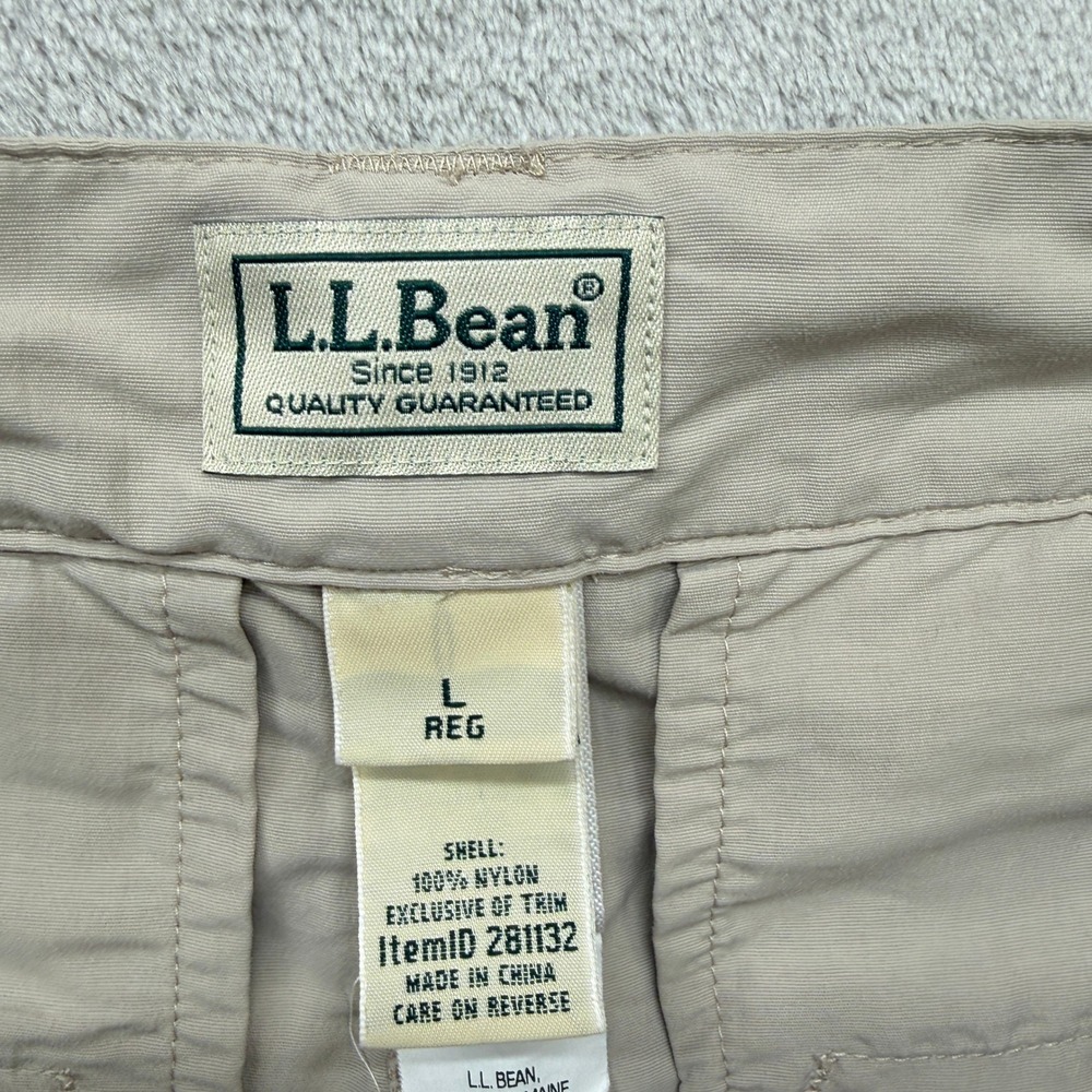 Women's Convertible Beige Zip-Off Pants - Picture 9 of 12